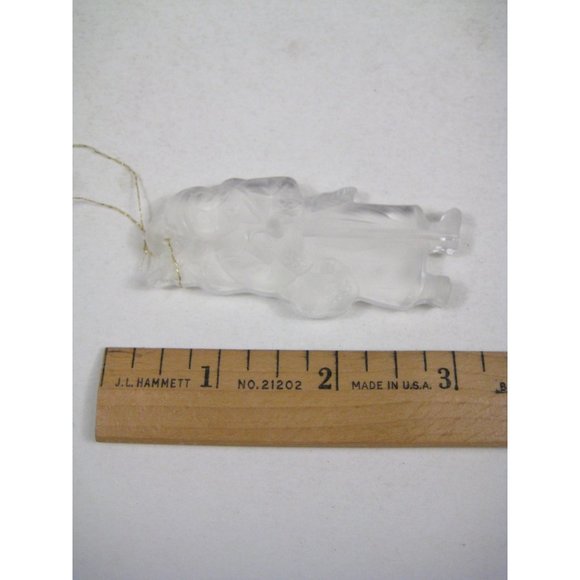 Bleikristall Christmas Glass Ornaments 5 Vintage Tree Santa Western Germany - Picture 13 of 13